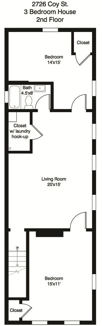 4 beds, 2 baths, 2,500 sqft, $2,995, Unit 2726