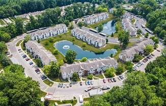 Aerial View of Apartments at Orchard Lakes Apartments, Toledo, OH 43615