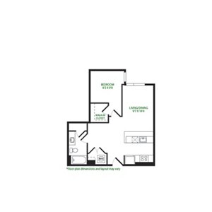 1 bed, 1 bath, 693 sqft, $2,271