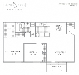 2 beds, 1 bath, 854 sqft, $2,052