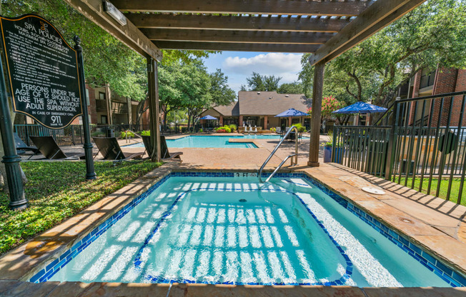 our apartments showcase a swimming pool