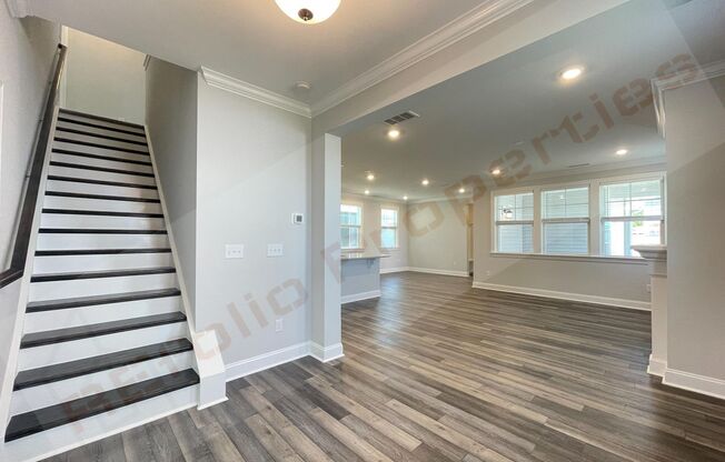 Gorgeous 4 Bedroom 3 Bath Home with Fiber Internet Included, 1st Floor Guest Suite with Attached 2 Car Rear Entry Garage in Edge of Auburn Subdivision, Raleigh, Available August 7!