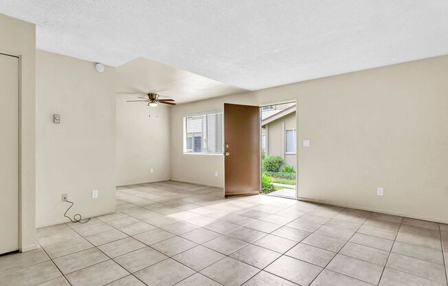 Great three bedroom/two bath single level corner townhome in UTC!