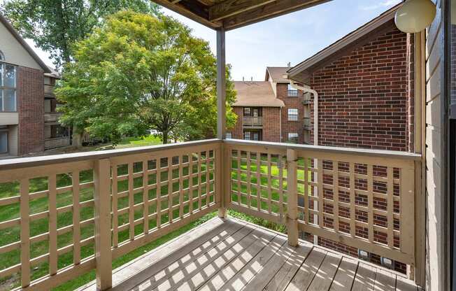 The Addison at Southfield apartment balcony