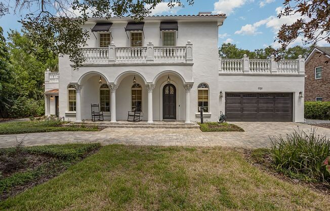 Stunning European style estate, with luxury upgrades, backyard oasis, four bedrooms, nearly 4 thousand square feet in desirable Winter Park Florida!