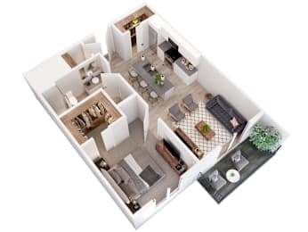 1 bed, 1 bath, 712 sqft, $1,529