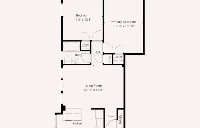 2 beds, 1 bath, 738 sqft, $2,270, Unit 301A
