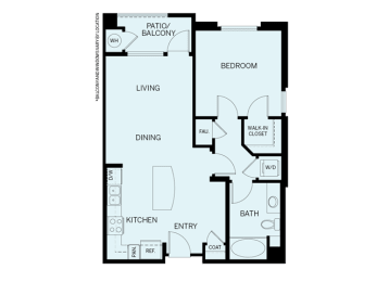 1 bed, 1 bath, 764 sqft, $3,615