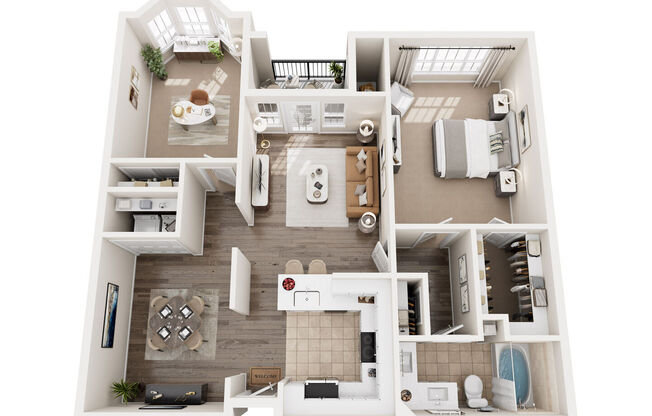1 bed, 1 bath, 1,059 sqft, $1,844