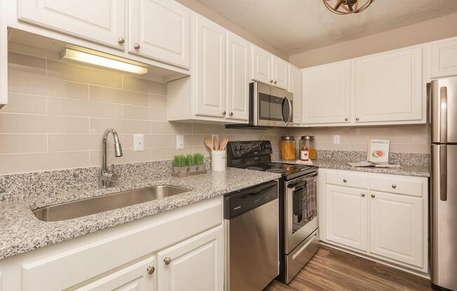 Gourmet Kitchen at Madison Landing at Research Park Apartments in Madison, Alabama