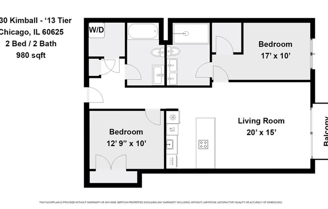 2 beds, 2 baths, 928 sqft, $2,095, Unit 4730-313