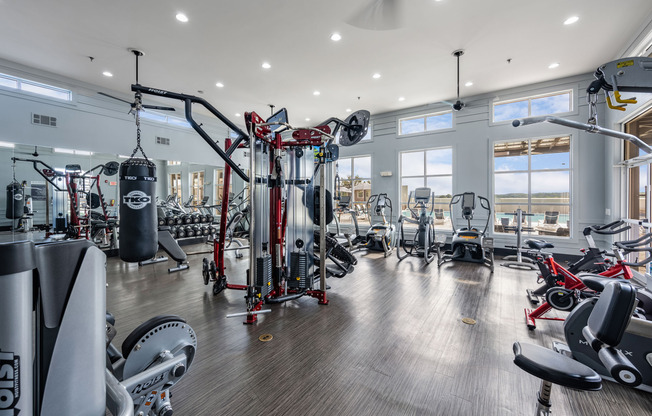 Fitness Center with Gym Equipment