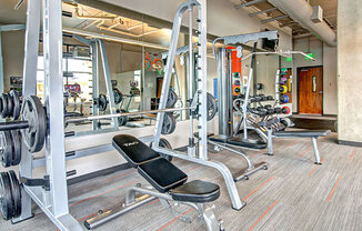 state of the art gym equipment at Link Apartments in Seattle WA, 98126