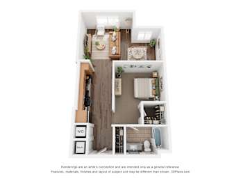 1 bed, 1 bath, 793 sqft, $1,703