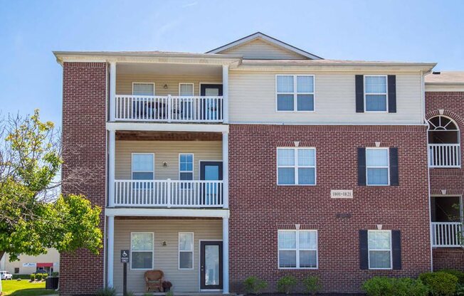 Patio/balconies at The Reserve at Williams Glen Apartments, Zionsville, IN