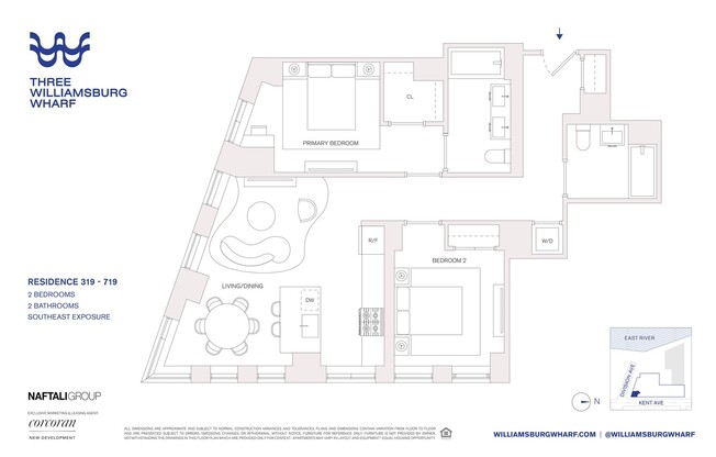 2 beds, 2 baths, $7,329, Unit 719