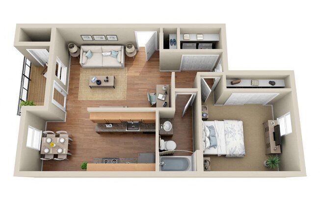1 bed, 1 bath, 705 sqft, $1,650
