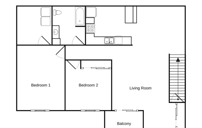 2 beds, 1 bath, 1,295 sqft, $1,275, Unit PV 1630-11