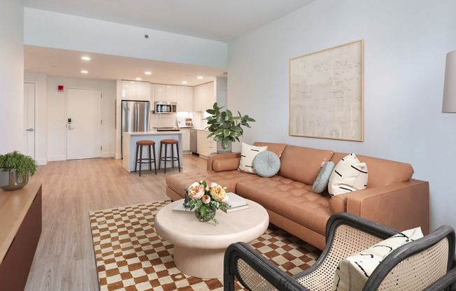 Living Room with Hard Surface Flooring