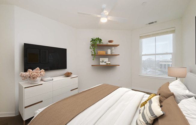 Bedroom with Hard Surface Flooring