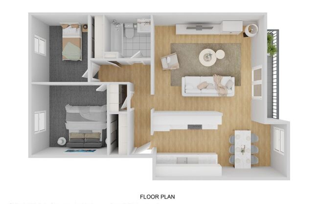 2 beds, 1 bath, 700 sqft, $1,455, Unit 23