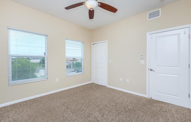 a room with a sink and a window