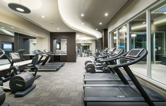 Cardio Equipment in Gym at 1000 Grand by Windsor, Los Angeles, 90015