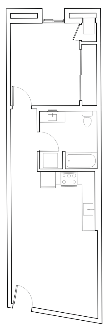 1 bed, 1 bath, 580 sqft, $2,245, Unit 509