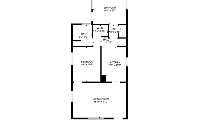 1 bed, 1 bath, $1,100