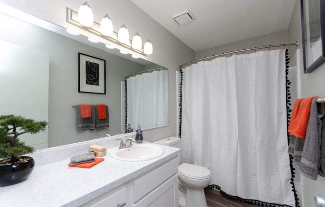 Bathroom With Vanity Lights at The Carter 4250, Norcross, GA, 30093