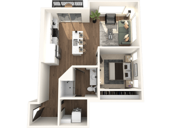 1 bed, 1 bath, 707 sqft, $1,859