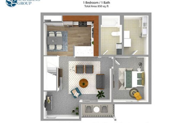 1 bed, 1 bath, 850 sqft, $1,190, Unit 721
