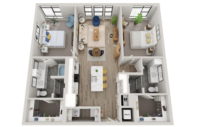 2 beds, 2 baths, 1,248 sqft, $3,176