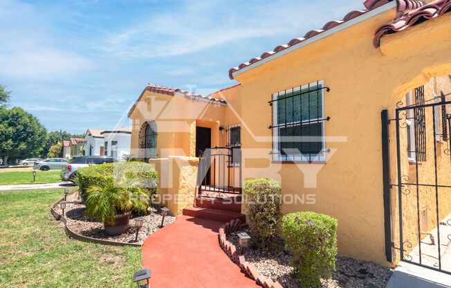 Remodeled 3 Bed 1 Bath Spanish-Style Gem for Rent