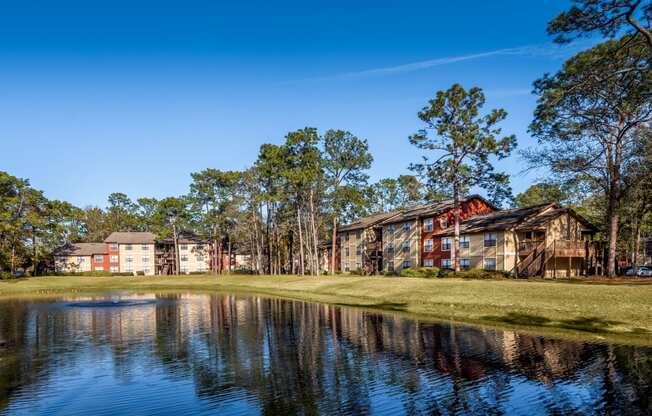 Building exterior Lake view at Northlake Apartments, Jacksonville FL