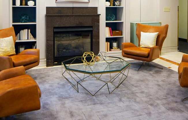 Fireplace Lounge at Park Adams Apartments, Virginia, 22201