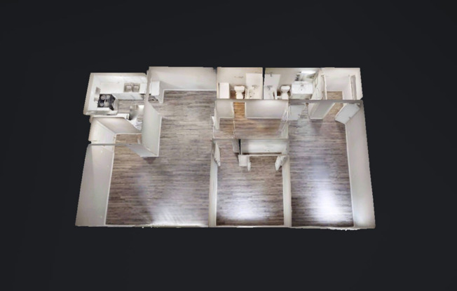 2 beds, 2 baths, 1,050 sqft, $1,275