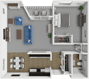 1 bed, 1 bath, 800 sqft, $1,035