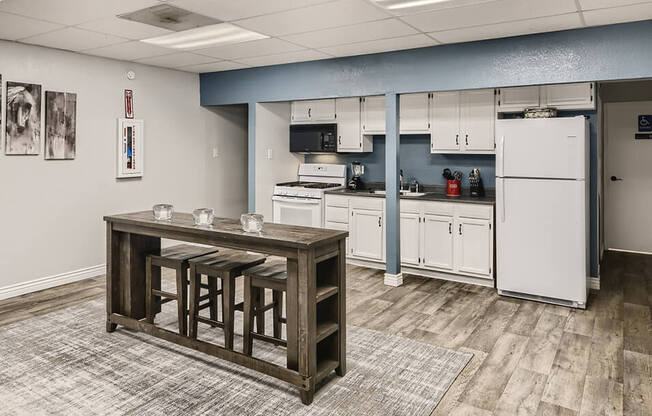 clubhouse kitchen area