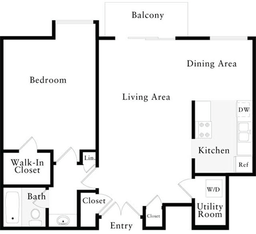 1 bed, 1 bath, 732 sqft, $2,794, Unit 0320