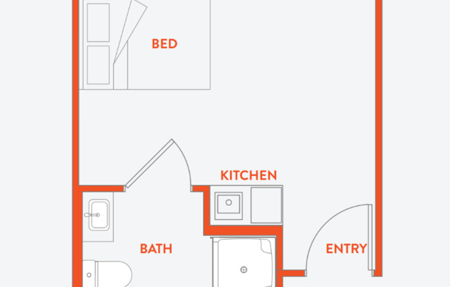 Studio, 1 bath, 209 sqft, $812, Unit 005 - MFTE