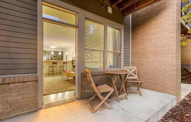 Private Patio at Heritage at Oakley Square, Cincinnati, OH, 45209