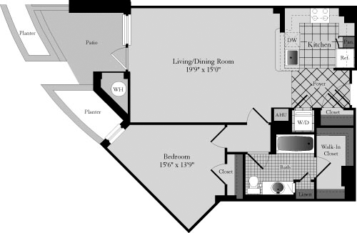 1 bed, 1 bath, 839 sqft, $3,267, Unit 135