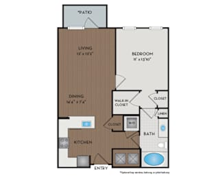 1 bed, 1 bath, 713 sqft, $2,280