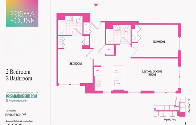 2 beds, 2 baths, $5,825, Unit 2506