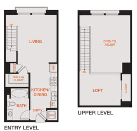 Studio, 1 bath, 707 sqft, $2,906