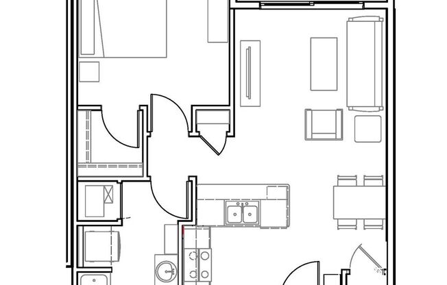 1 bed, 1 bath, 660 sqft, $1,735, Unit 5257-408