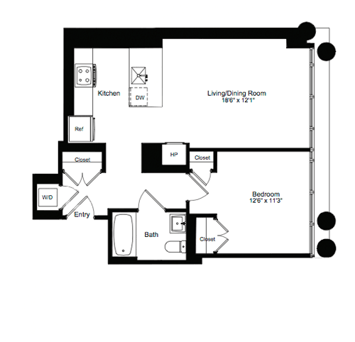 1 bed, 1 bath, 744 sqft, $6,297, Unit 04G