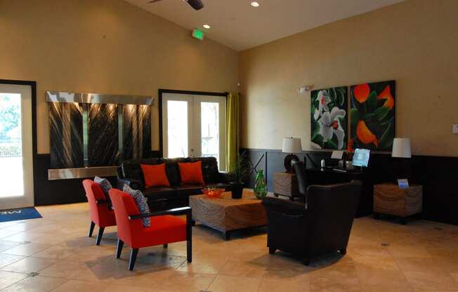 Clubhouse Interior Sitting Area Naples Florida