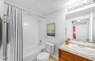 Windward vista apartments in Lauderhill, FL photo of a bathroom with a shower toilet and sink